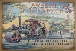 10 Ton Single Cylinder Aveling &amp; Porter Roller metal hanging wall sign - £18.69 GBP