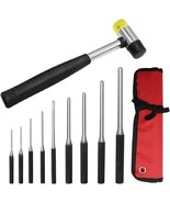 GZTH Roll Pin Punch Set with Storage Pouch, 9 Piece Steel Removal Tool Kit. - $37.39