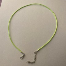 Cord Rope Chain Necklace 18” long Lime Green - £2.29 GBP
