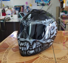 CUSTOM  AIRBRUSHED MOTORCYCLE HELMET - $329.91