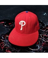 Philadelphia Phillies Hat Cap Fitted Men Scarlet Cooperstown AC New Era ... - £34.82 GBP
