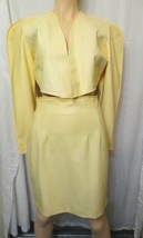 Vtg Womens 2 pc Jacket and skirt  Faux Leather Fredericks of Hollywood SZ 9/10 - £79.93 GBP