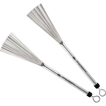 Meinl Stick &amp; Brush Vintage Wire Brushes - Aluminum Handle Grip, Pair (SB309) - £22.97 GBP