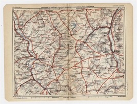 1930 Original Vintage Map Of Vicinity Of Commercy SAINT-MIHIEL Lorraine / France - £13.45 GBP