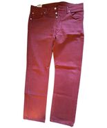 Men's Levi's 501 Jeans 33 x 30 Red Pre Owned - $44.55