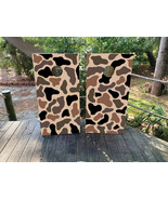 Waterproof Cornhole Wraps / Camouflage / Black / Brown / Camo / Laminated - $85.00