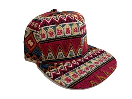 New Aztec Pink Tribal Snapback Back Cap Adjustable Adult Sz Floral Party - £9.34 GBP