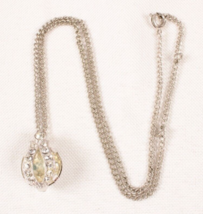 Eisenberg Necklace with Crystal Pendant 15 Inch Stunning Prom Pageant - $35.24