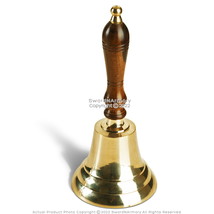 Handmade Brass School Bell Gift Souvenir - $294.25 MXN
