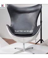 NauticalMart Aviator Spitfire Chair - Silver Aluminium Black Faux Letter - $2,597.27 CAD