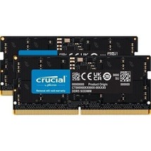 Crucial 64GB Kit Sodimm 2 x 32GB 262-Pin DDR5 4800 PC5-38400 Laptop Memory - $167.81
