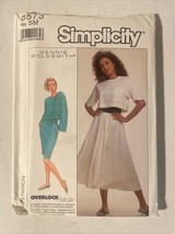 SIMPLICITY 8573 MISSES TEEN EASY KNIT TOPS SKIRTS PATTERN SIZE S Uncut - $10.95 CAD