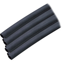 Ancor Adhesive Lined Heat Shrink Tubing (ALT) - 1/4&quot; x 6&quot; - 10-Pack - Black [303 - £10.92 GBP