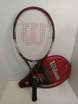 Sporting Equipment Wilson Ultra OS + Stretch Tennis Racket With Case 4 1/2&quot; Grip - £15.64 GBP