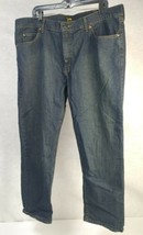 Lee Men’s Jeans Size 42 X 30 Blue Denim Straight Leg Regular Fit Handsome Comfy - £11.18 GBP