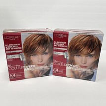 LOreal Paris Couleur Experte 6.4 Ginger Twist Light Golden Copper Brown Lot of 2 - £265.10 GBP