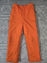 Vintage Winchester Hunting Pants M Blaze Orange Zip Legs Insulated Doubl... - €13,56 EUR