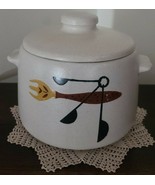 Vintage 1950&#39;s Westbend Bean Pot ~ Kitchen Ceramic Crock w/Lid &amp; Side Ha... - $44.88