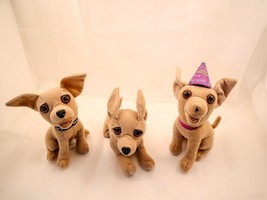 Taco Bell Chihuahua Dog Plush - 3 piece set Sound not working - $5.15