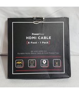 Powerbear HDMI Cable 10 Foot-1 Pack Open Box Braided Cable &amp; Gold Plated... - £7.64 GBP