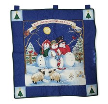 Share The Joy Snowman Wall Hanging Quilt Top Heaven And Nature Sing - £18.69 GBP