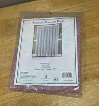 Vtg Beacon Looms Window Lace Panel Curtain Pink Seashells Style 40x63” USA - $332.32 MXN