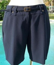 Cache Trouser Short Removable Belt Pant New Lined Metal Stud Sz XS/S/M/L... - £28.14 GBP
