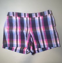 J.Crew Chino Shorts Plaid Pink Blue Multicolor Women’s 14 - $723.90 MXN