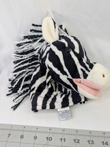 Manhattan Toy Zebra Hand Puppet Plush 9 Inch 2000 Stuffed Animal Toy - £19.81 GBP