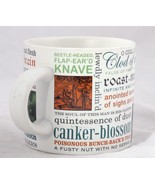 SHAKESPEAREAN INSULTS Mug Unemployed Philosophers Guild Coffee Cup Shake... - £6.97 GBP