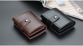 Rfid Wallet Blocking Card Leather Genuine Small Men Wallet Pu Leather - £8.34 GBP