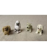 2 Vintage MI LTD &amp; 2 Vintage M.E.G  Miniature Dog Toy Figures - $28.95