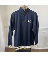 University of Michigan Pullover Sweatshirt 1/4 Zip M - $33.96 CAD