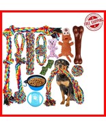 13-Pack Ultimate Dog Toy Set for Aggressive Chewers, Teeth Cleaning &amp; Fun - $36.62