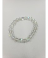 Glass Cats Eye Clear 8mm Bead Stretch Bracelet* - $10.39 CAD