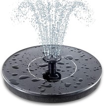 Solar Bird Bath Fountain Pump Upgrade Solar Fountain with 6 Nozzle Free Standing - £28.45 GBP