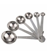 Heavy Duty Stainless Steel Metal Measuring Spoon Set for Dry or Liquid 6... - £7.92 GBP