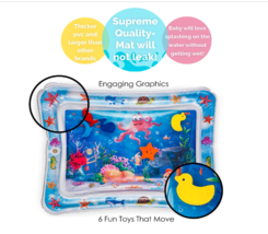 Infinno Inflatable Tummy Time PVC Water Play Mat ITWM-01 Infants 3 months - £7.02 GBP