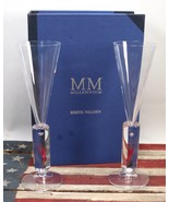 Pair of Complete Kosta Boda Millennium Bertil Vallien Champagne Flute - $147.69 CAD