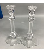 Vintage Signed Val Saint Lambert &quot;Gardenia&quot; Pattern Belgium Crystal Cand... - $729.05 MXN