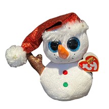 TY Flurry Beanie Boos Christmas Snowman Plush Toy NWT - $7.68