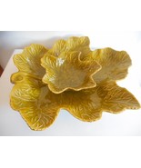 Mid Century Modern California Original U.S.A. Maple Leaf Shape Chip &amp; Di... - $522.69 MXN