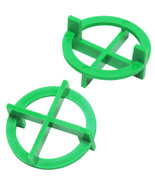 100 Circular rOund TILE SPACERS 1/16&quot; 1.5 mm 2 sided GREEN Plastic TAVY ... - $38.35 CAD