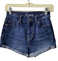 NoBo Womens Size 3  Denim Shorts Blue High Rise Cuffed - $14.59