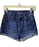 NoBo Womens Size 3  Denim Shorts Blue High Rise Cuffed - £11.52 GBP