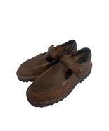 Timberland Womens Brown Leather Mary Janes Shoes US 8M Rubber Soles Non Slip - $49.49