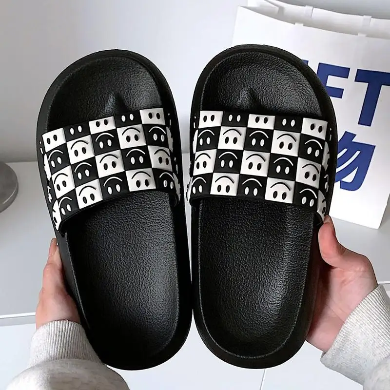 Summer Slippers Women Men  Face Platform Sandals Beach Slides Flip Flops Thick S - £39.74 GBP