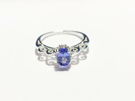 Tanzanite Naturale Anello 1 KT Vero Fidanzamento - £93.35 GBP