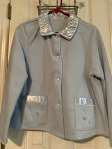 Vintage Erica Taylor Intimates Ladies Size S Long Sleeve Fleece Pajama J... - £7.82 GBP