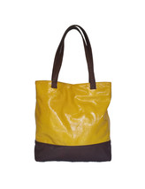 Leather Bag, Women Leather Tote Purse, Two Tones, Yosy - £101.62 GBP